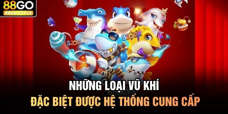 Những loại vũ khí đặc biệt được hệ thống cung cấp